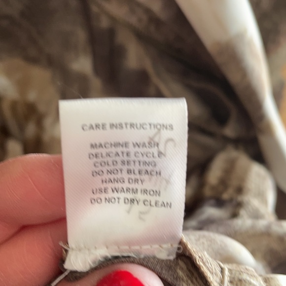 Brown tan white silly zip jacket - Picture 7 of 8